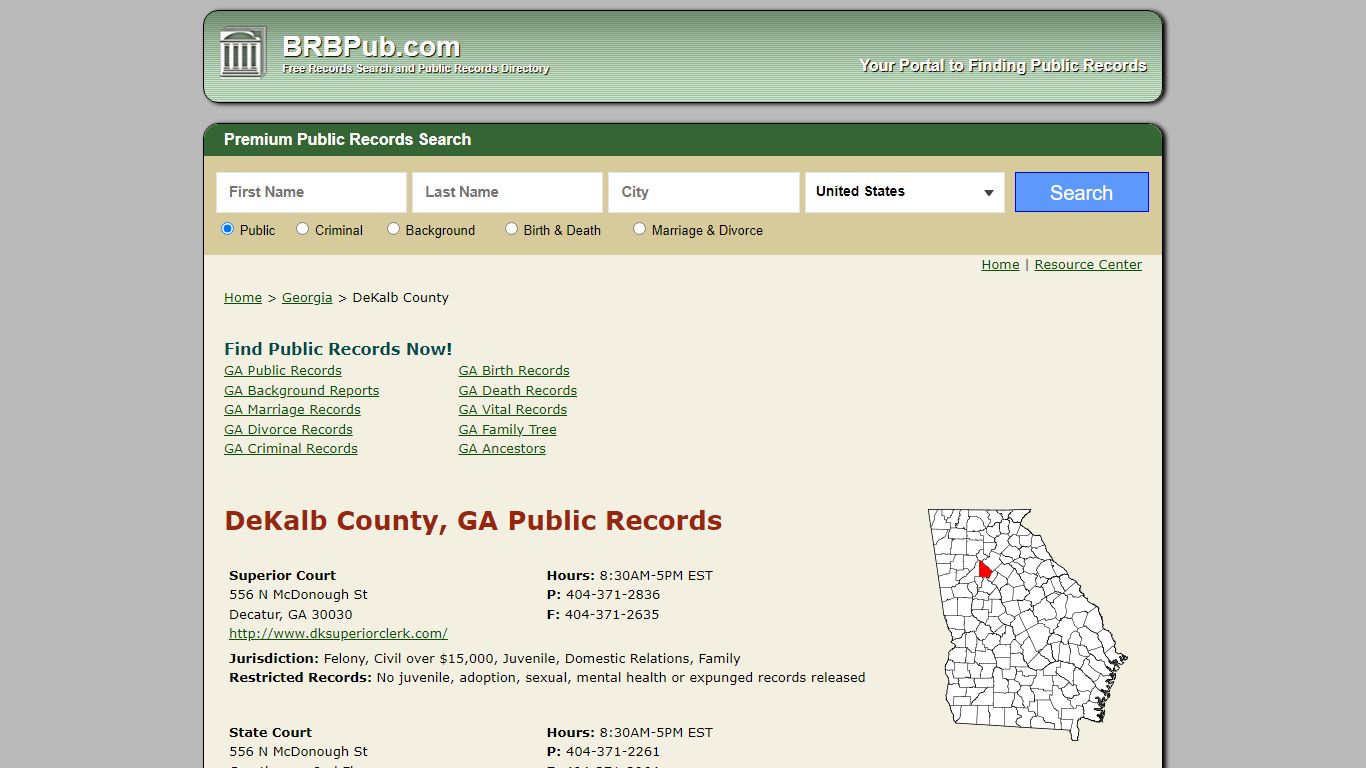 DeKalb County Public Records | Search Georgia Government Databases